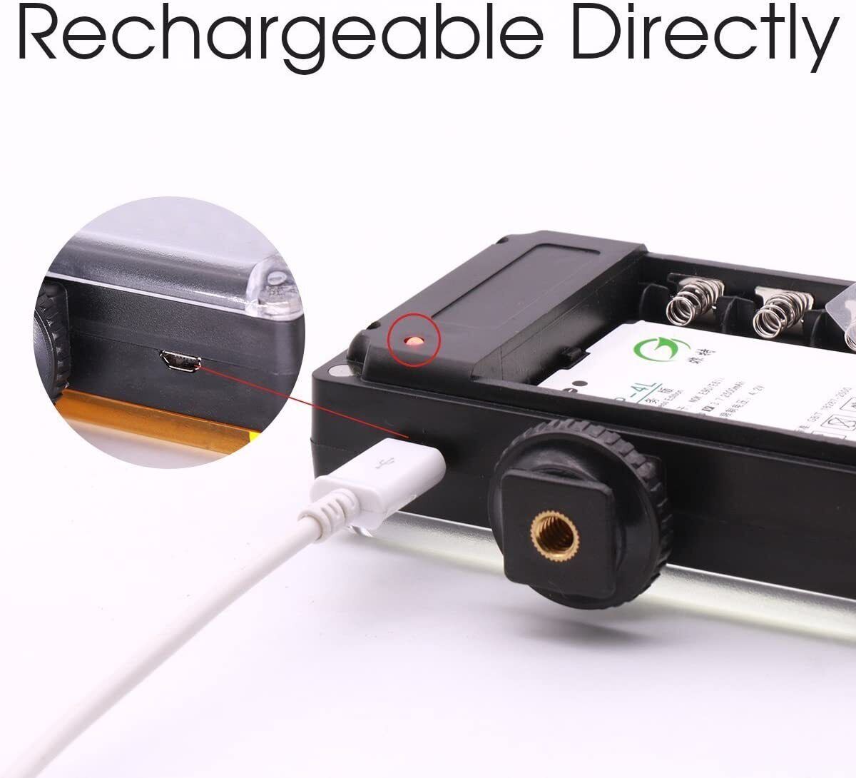 Ulanzi Rechargeble 96 LED Video Light Pocket Mini on Camera Led Light with 2500m