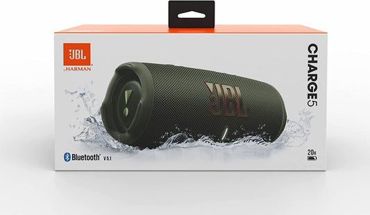 JBL Charge 5 Portable Waterproof Speaker - Forest Green