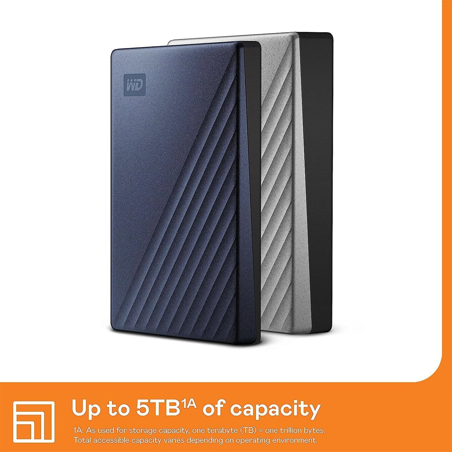 Western Digital My Passport Ultra 5TB,5400 RPM, 2.5 inch Desktop External HDD -