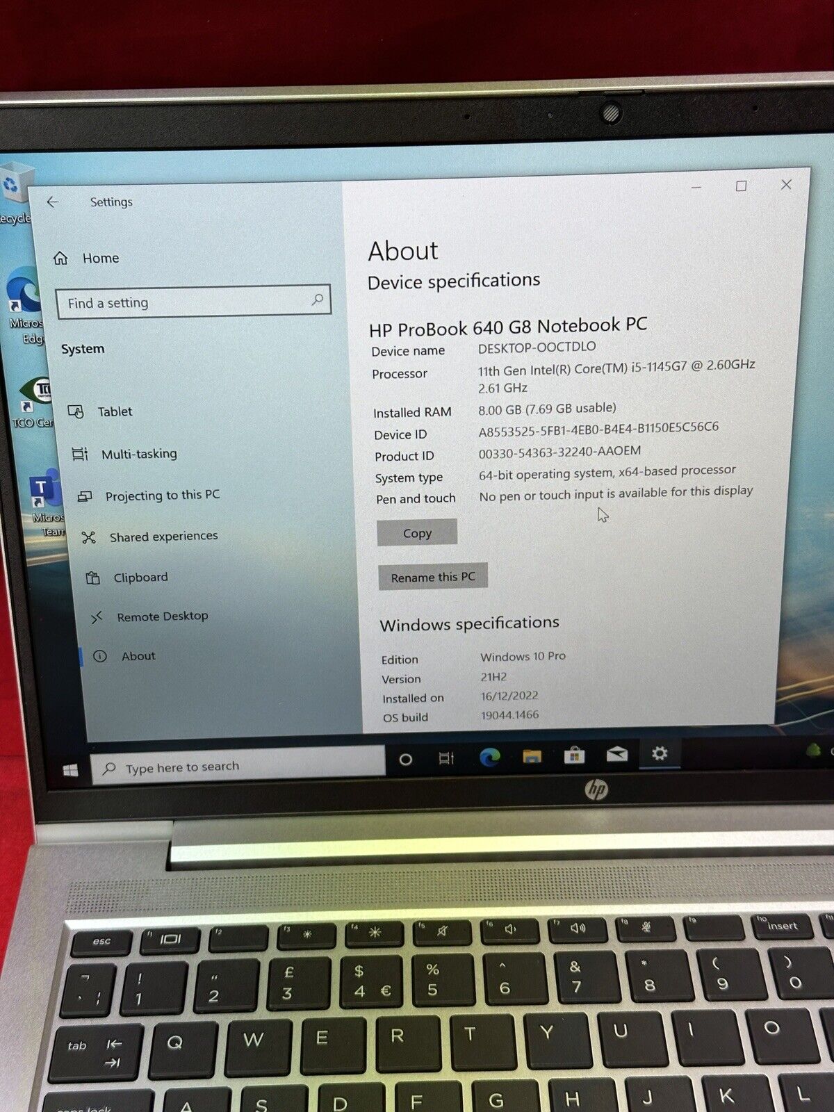 HP Probook 640 G8 i5-1135G7 8GB/256SSD 14 W10P :: 3A6B9EA#ABU  (Laptops   Laptop