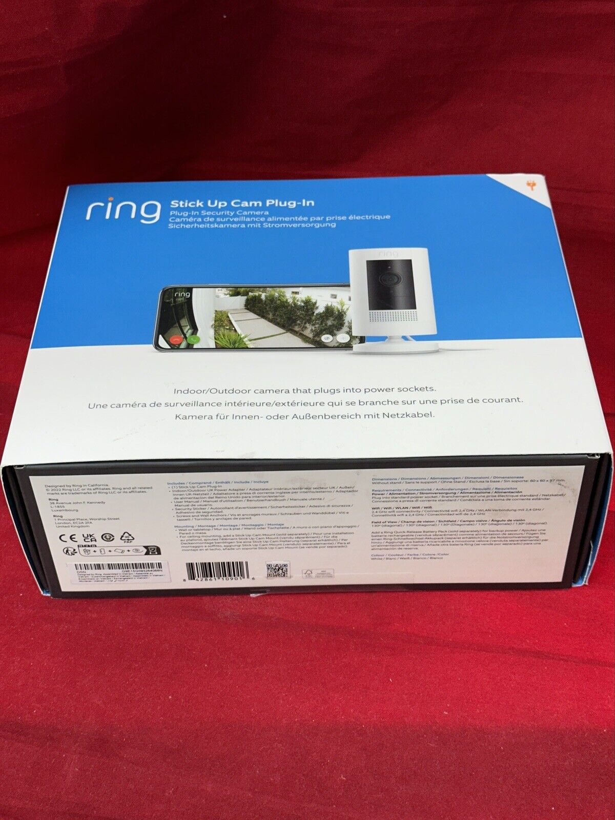 Ring Stick Up Cam WIRED HD Security Camera (3rd Generation) with two-way talk