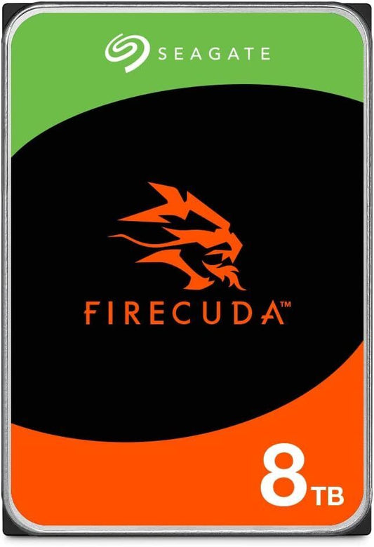 Seagate FireCuda HDD, 8 TB, Internal Hard Drive HDD - 3.5 Inch CMR SATA 6 Gb/s