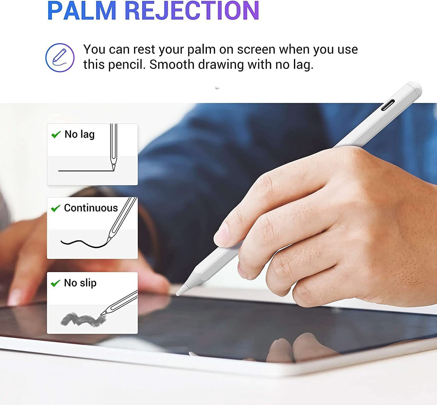 Stylus Pen for Apple iPad mini/air/pro (2018-2022)
