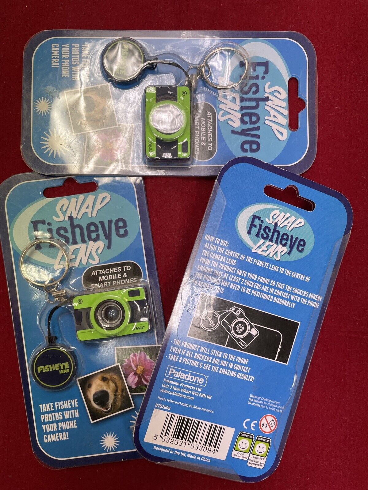 Snap Fisheye Lens Portable Photography Keyring for iPhone & Smartphones