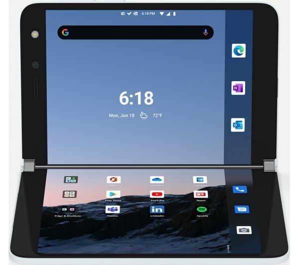 MICROSOFT 8.1" Surface Duo 128GB + 6GB RAM, 4G LTE Unlocked Android Foldable