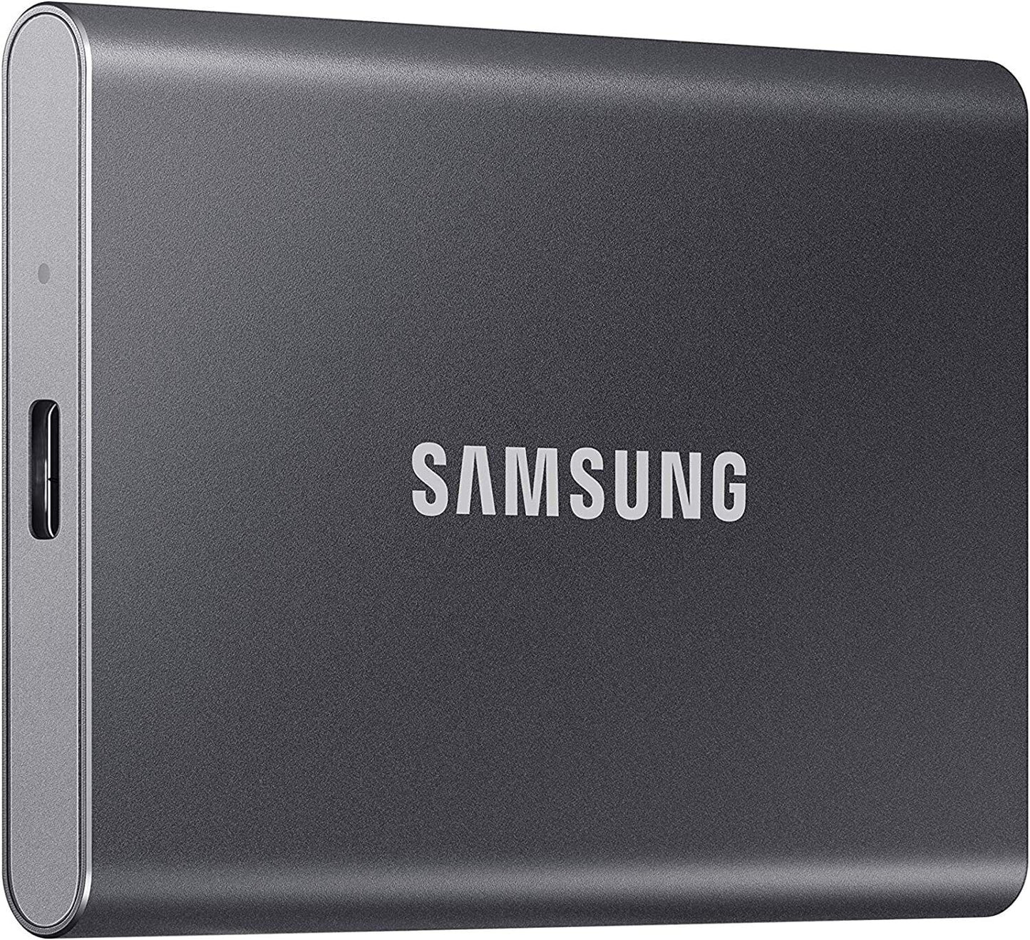 Samsung T7 Portable SSD - 1 TB - USB 3.2 Gen.2 External SSD Titanium Grey