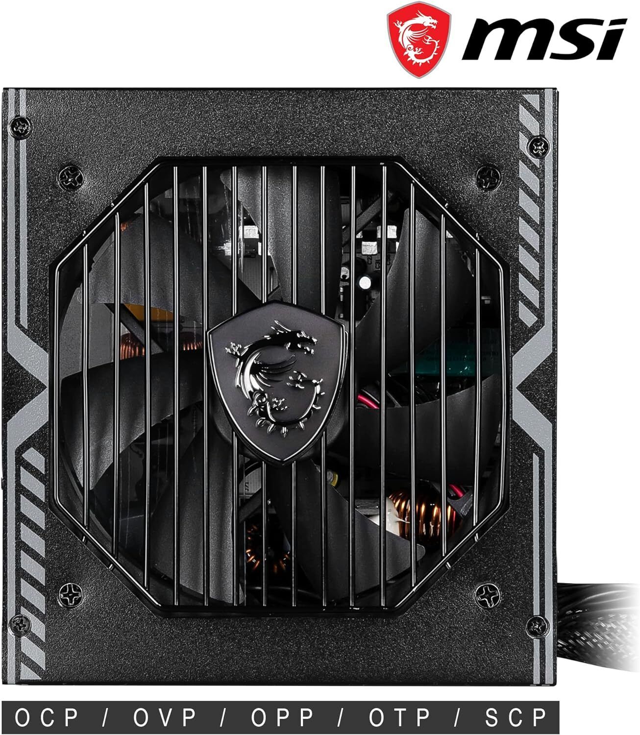 650W MSI MAG A650BN, Fully Wired, 80 PLUS Bronze, Single Rail, 54A, 120mm Fan, A