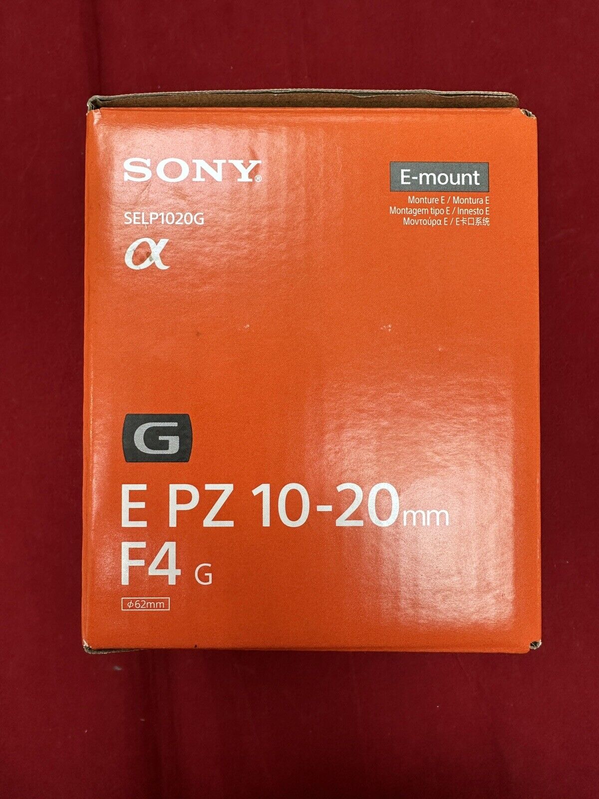 Sony E PZ 10-20 mm F4 G | APS-C Powerzoom Lens (SELP1020G)