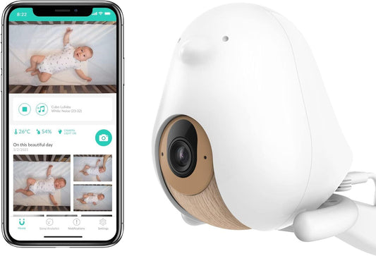 CuboAi Plus Smart Baby Monitor 1080p HD Night Vision Camera, 2-Way Audio