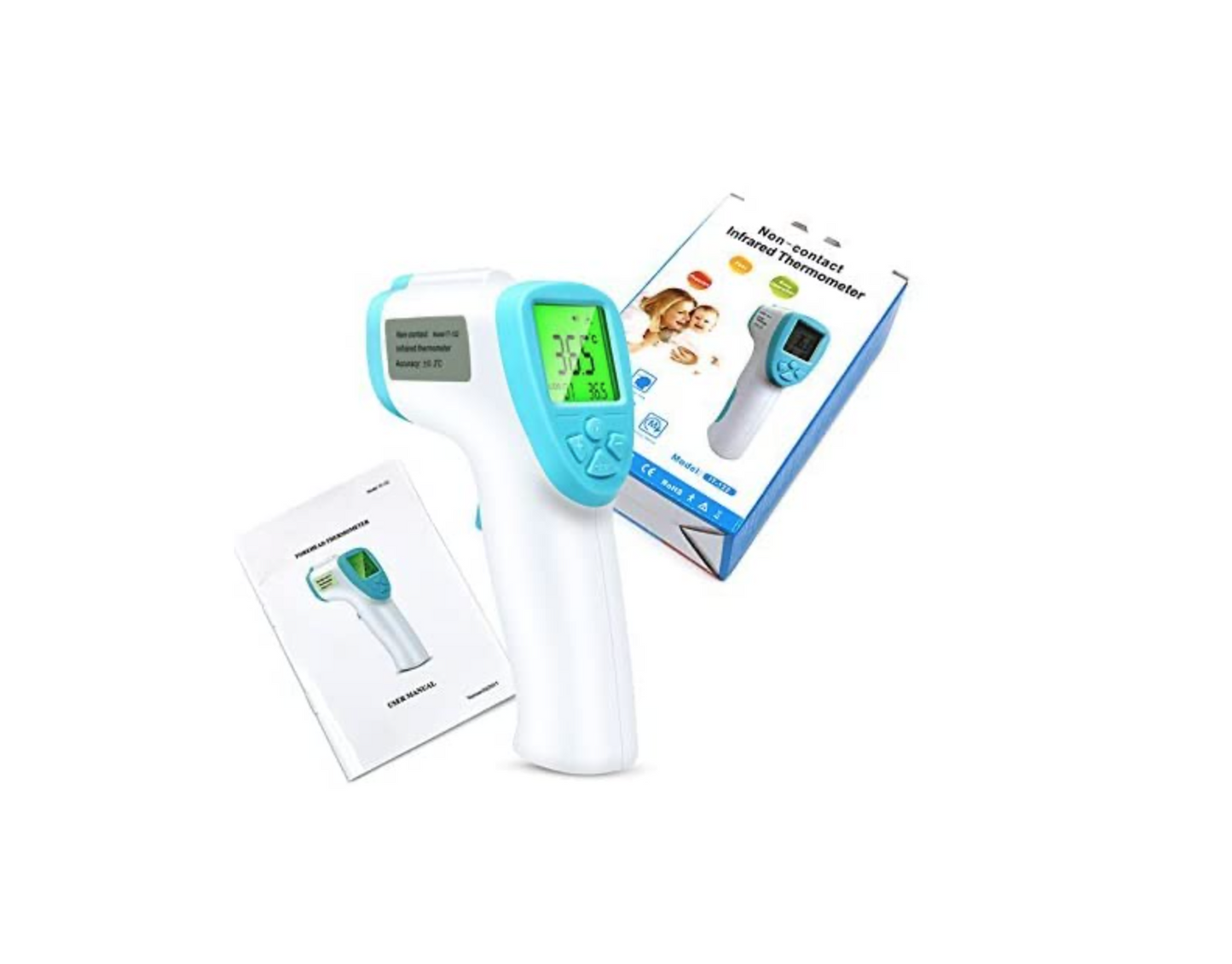 Infrared Thermometer, 5 in 1 Non-Contact Forehead Thermometer for Baby/Kids/Adul