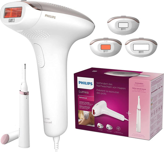 Philips Lumea IPL Advanced Hair Removal Device plus Satin Compact Pen Trimmer