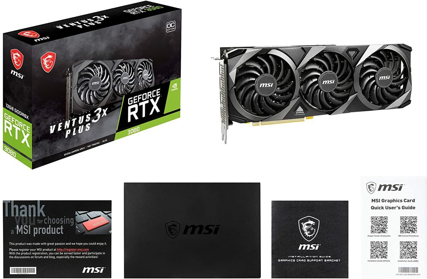 MSI RTX 3080 VENTUS 3X PLUS 12G OC LHR