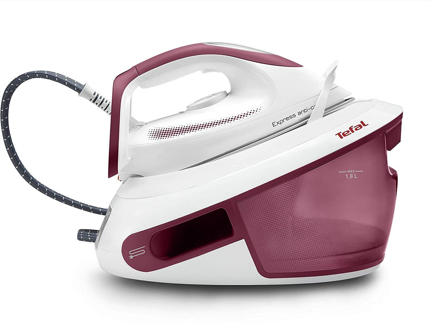 Tefal SV8012 Express Anti Scale Steam Generator Iron - White/Purple