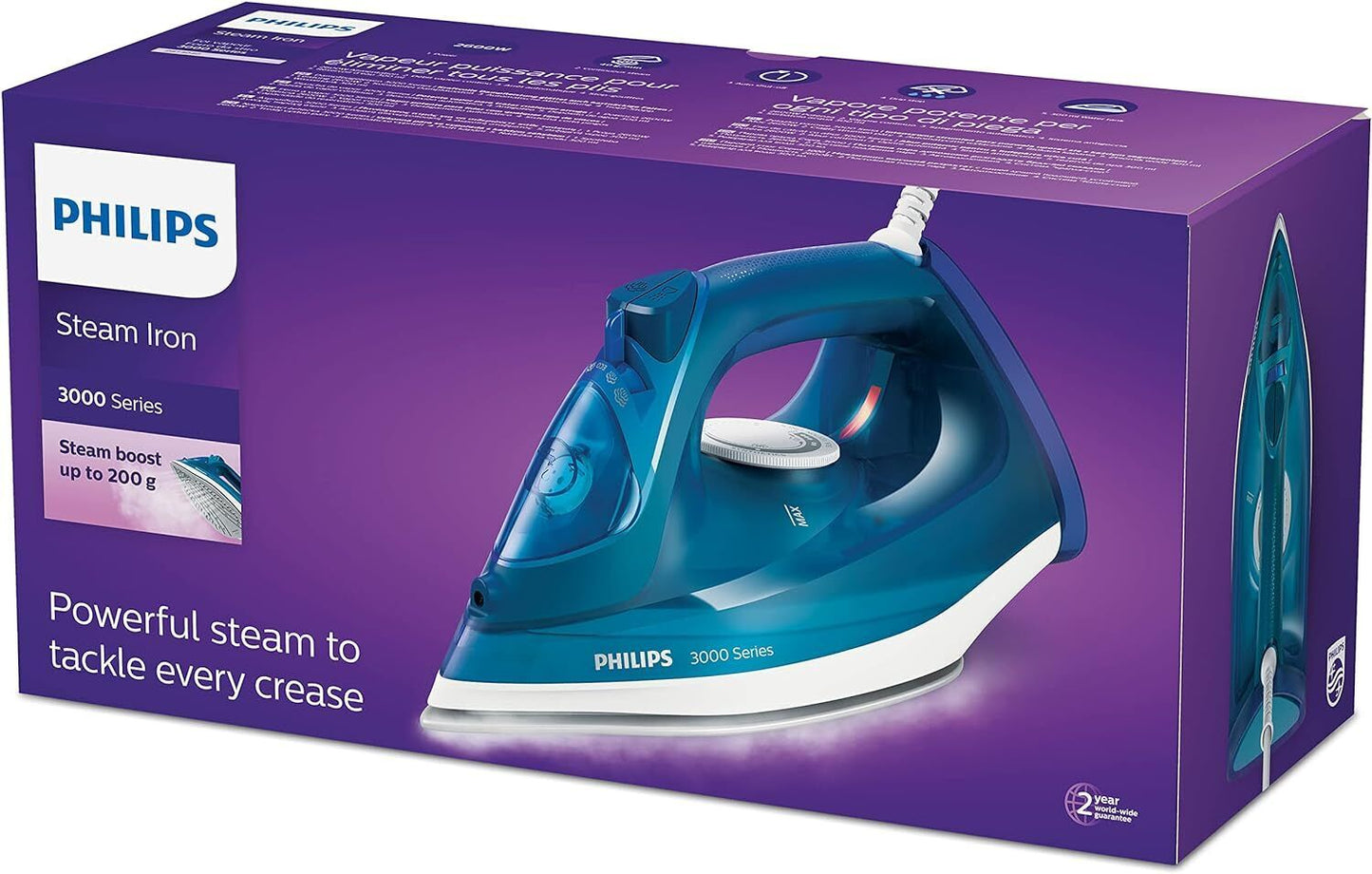 PHILIPS DST3040/79 Steam Iron - Blue