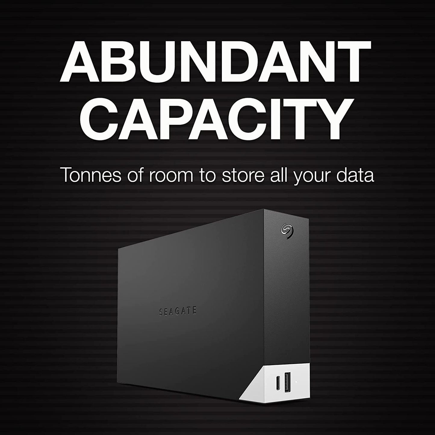 Seagate One Touch Hub ,12 TB, External Hard Drive Desktop HDD – USB-C and USB 3.