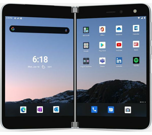 MICROSOFT 8.1" Surface Duo 128GB + 6GB RAM, 4G LTE Unlocked Android Foldable