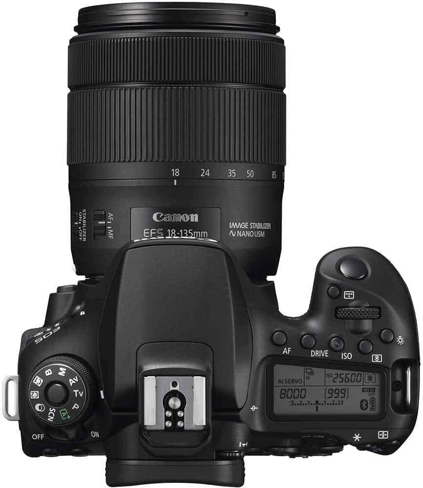 Canon EOS 90D 32.5MP Digital SLR Camera - Black (EF-S 18-135mm f/3.5-5.6 IS USM)