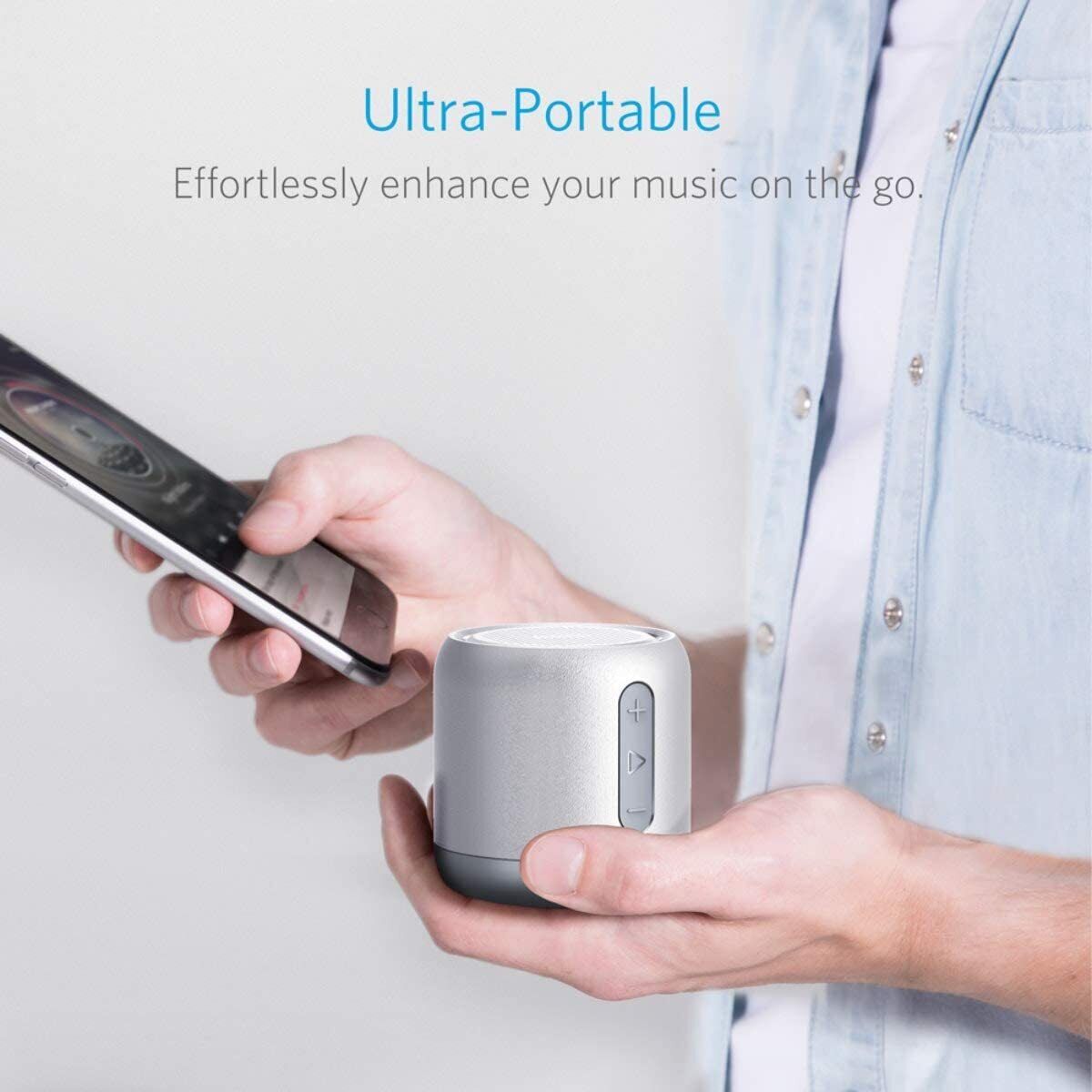 Anker A31011A1 SoundCore Mini Portable Wireless Speaker US Grey