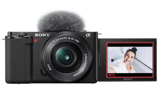 Sony Alpha ZV-E10 24.2MP Mirrorless Camera - Black (E PZ 16-50mm f/3.5-5.6 OSS)