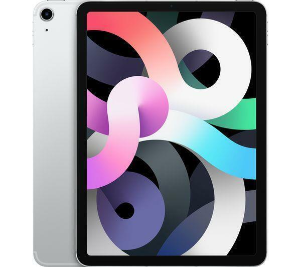 Apple 2020 iPad Air (10.9-inch, Wi-Fi + Cellular, 64GB) - Silver (4th Generation