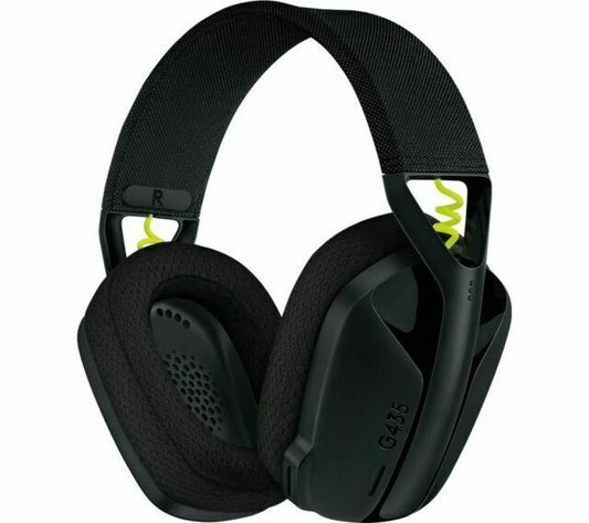 Logitech G435 Wireless Gaming Headset for Sony PlayStation 5 - Black/Neon Yellow